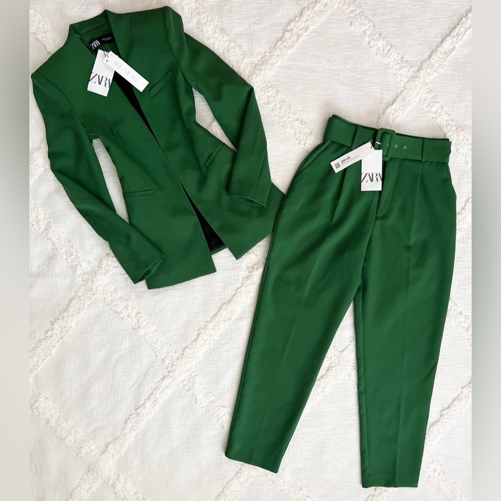 Zara Emerald Green Suit Set - Picture 3 of 11